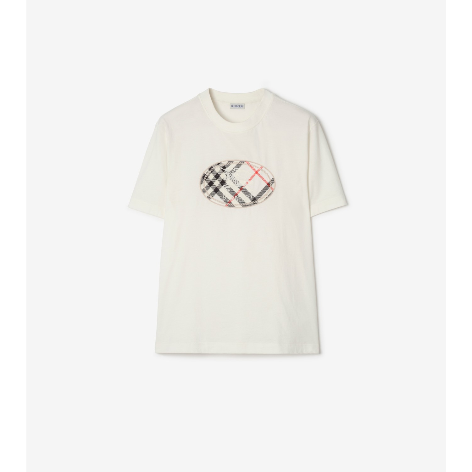 チェック ナイトスタンプ コットンTシャツ