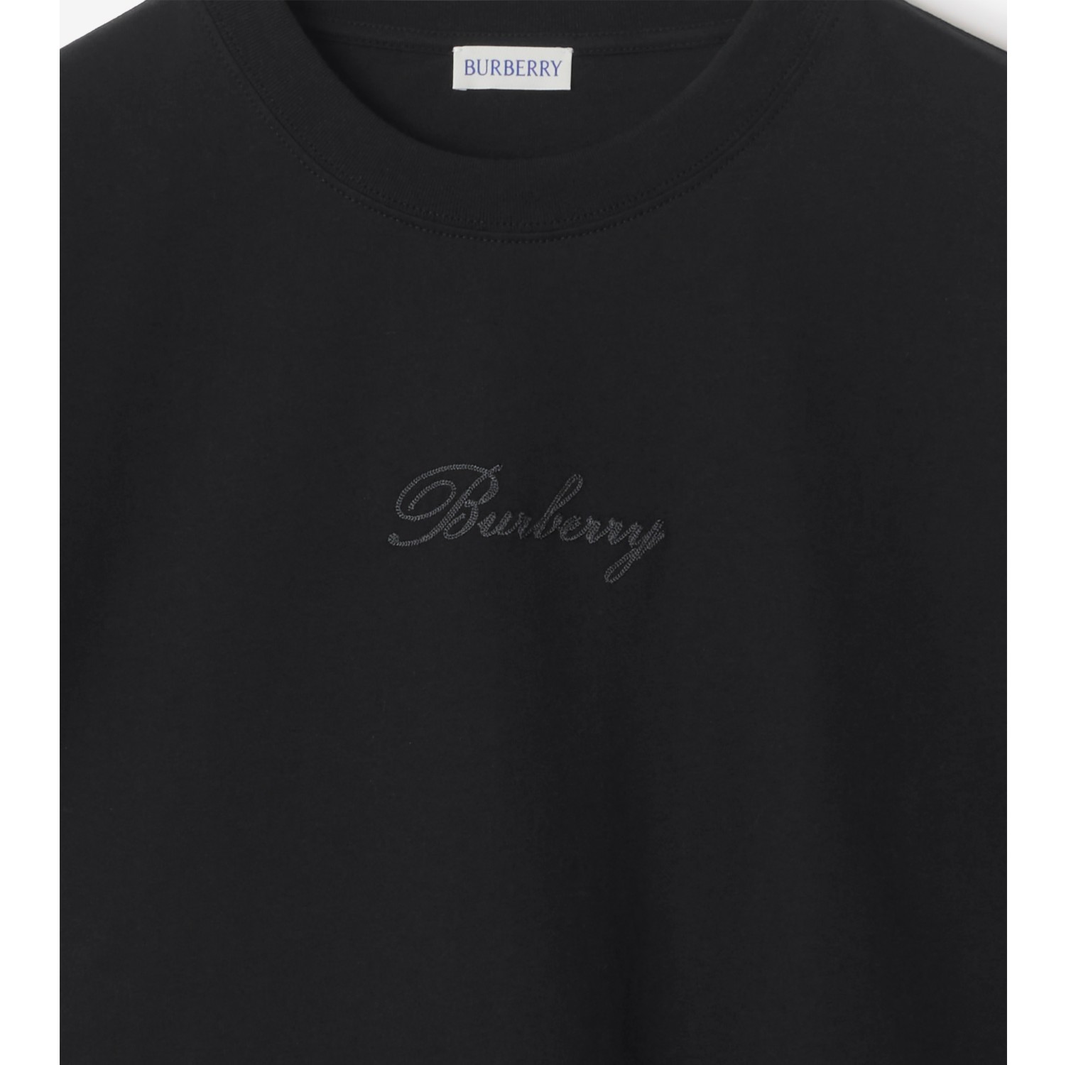 T-shirt in cotone con logo in corsivo Check