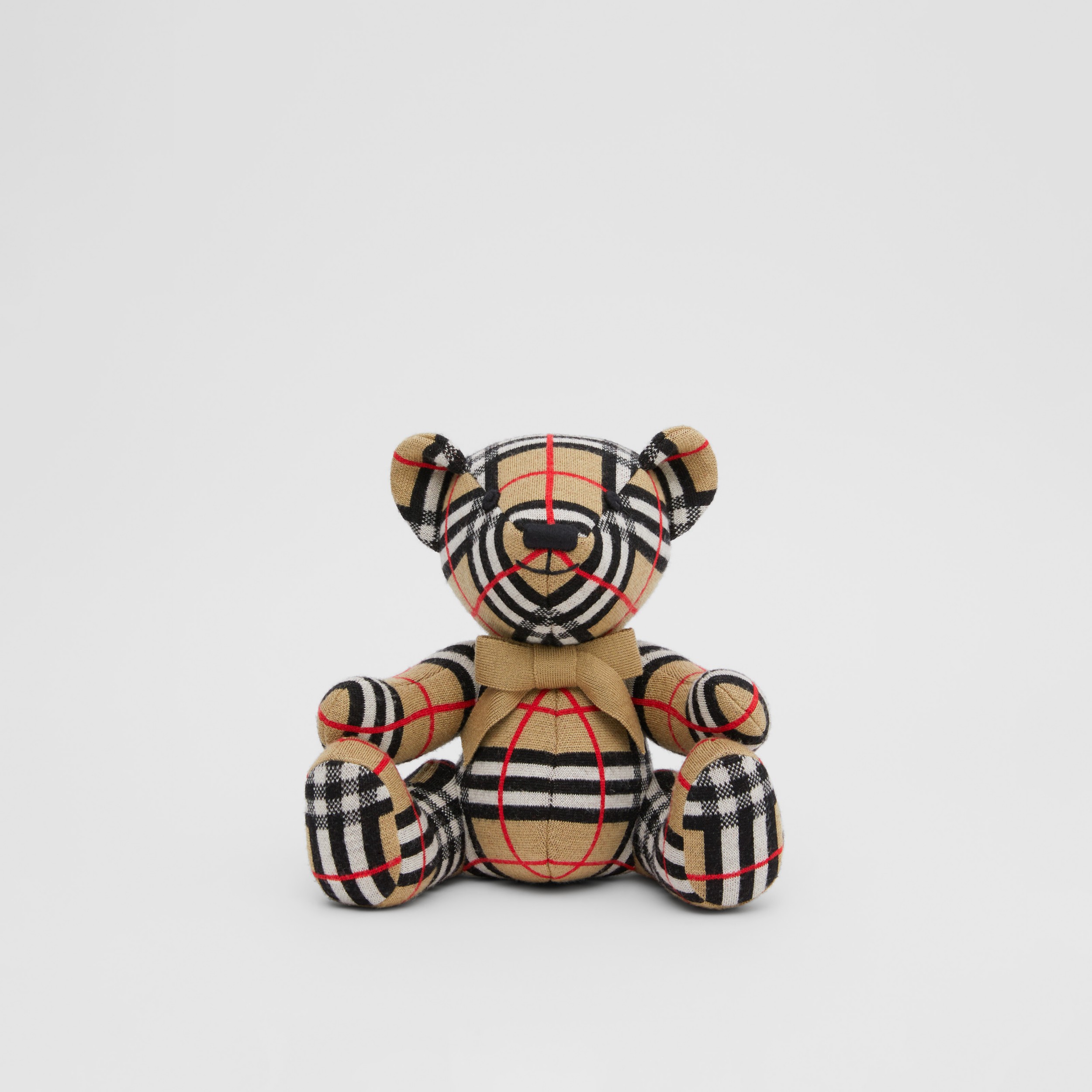 nationalisme rijst krans Check Wool Thomas Bear in Archive Beige | Burberry® Official