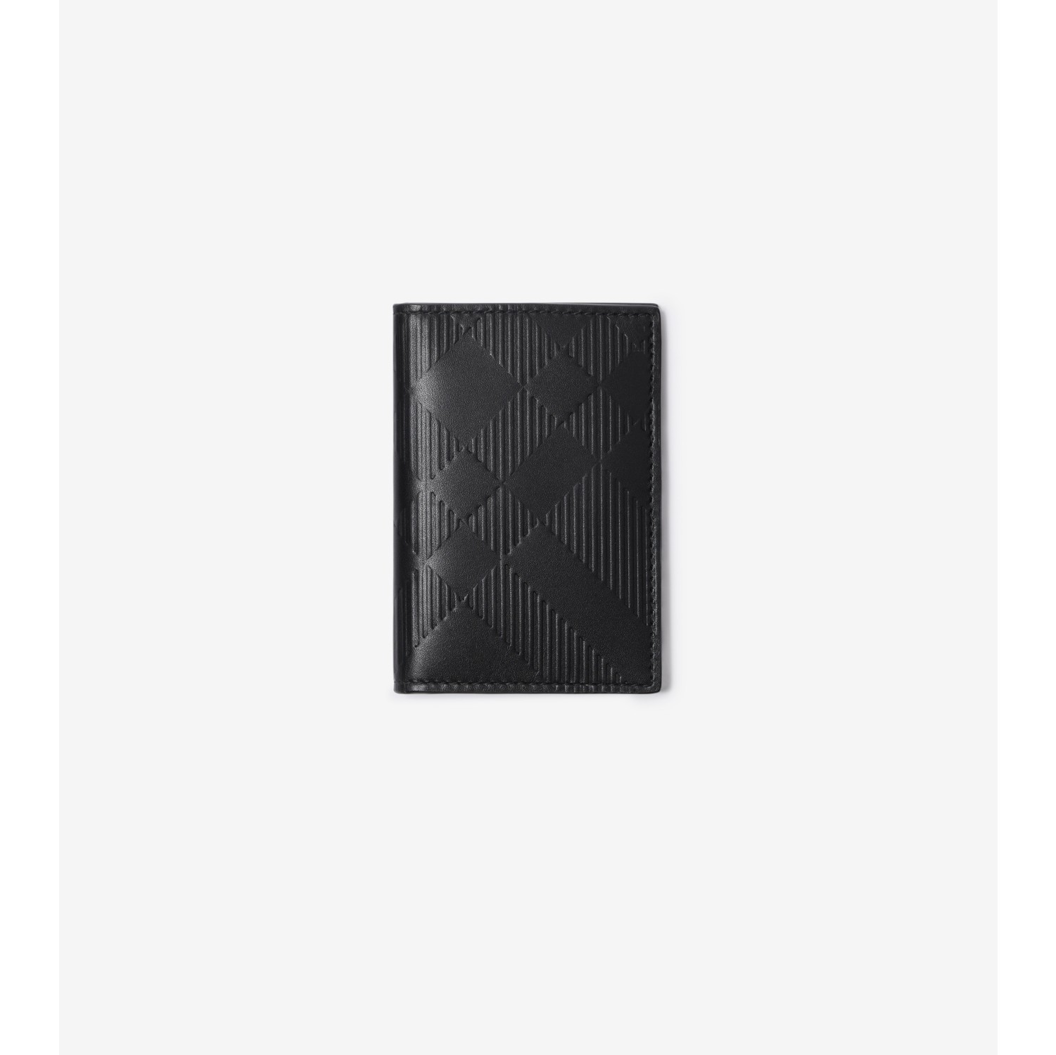 Embossed Check Folding Card Case