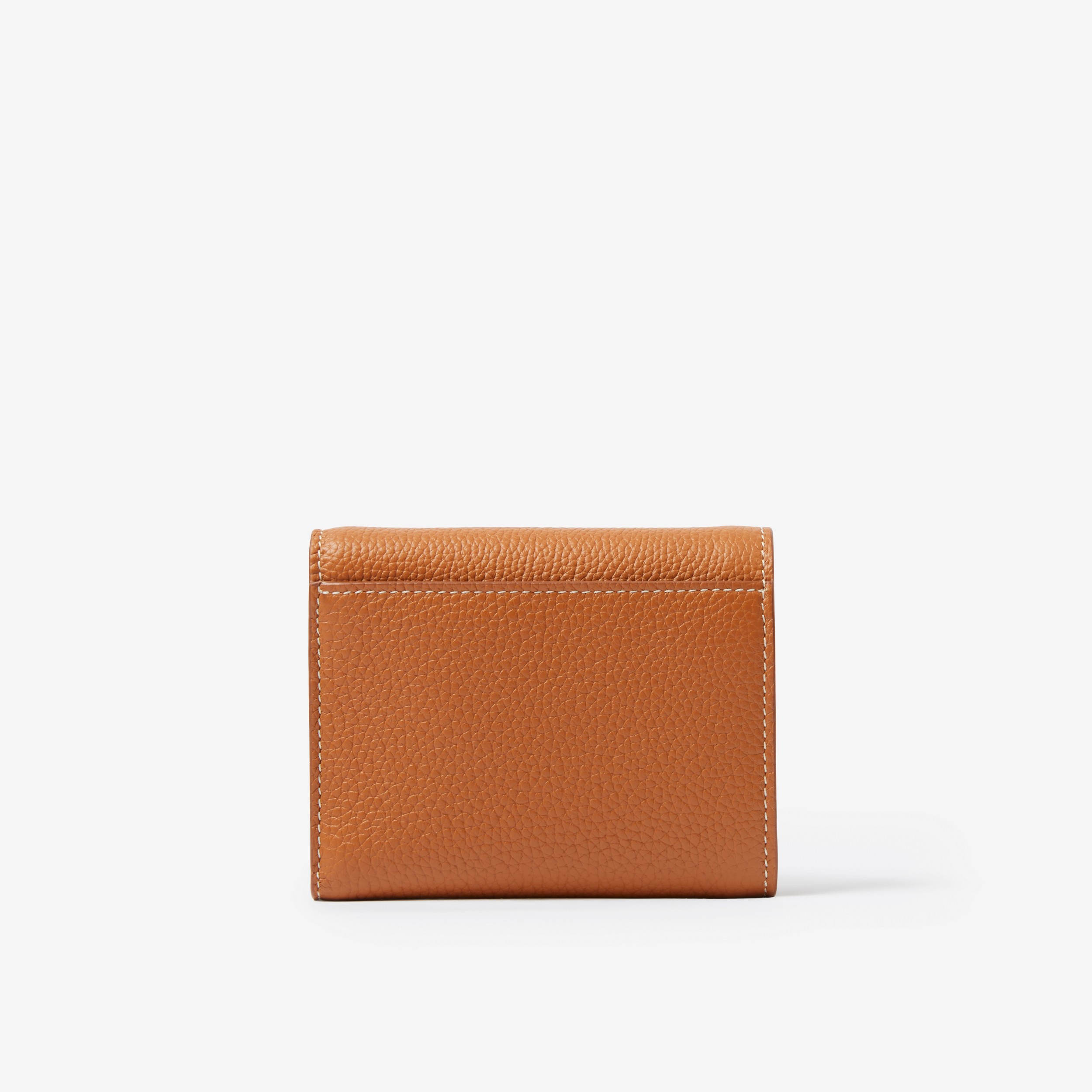 Grainy Leather TB Compact Wallet in Warm Russet Brown - Women | Burberry® Official - 3