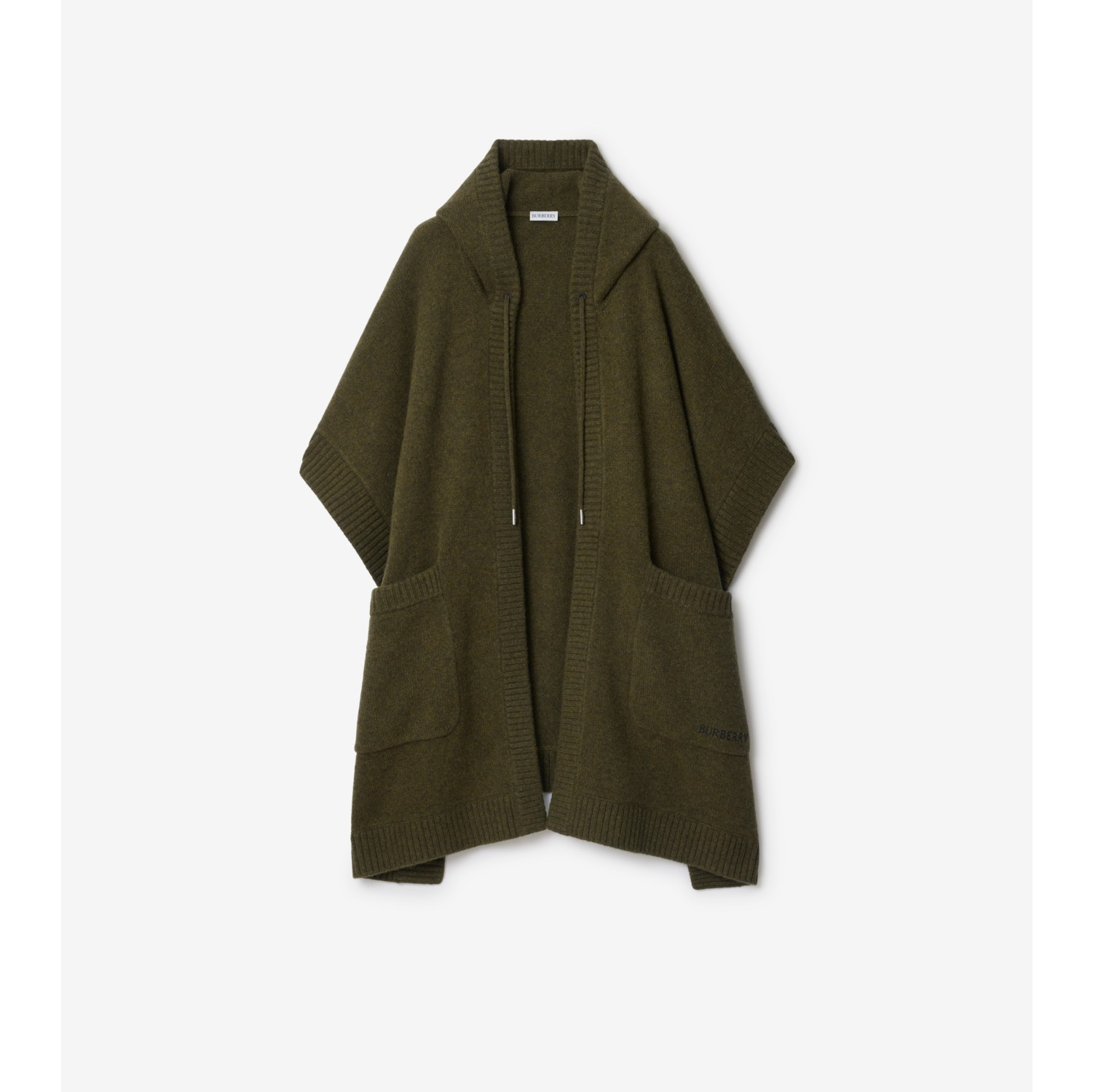 Wool Cashmere Hooded Cape