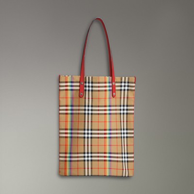 plaid burberry purse