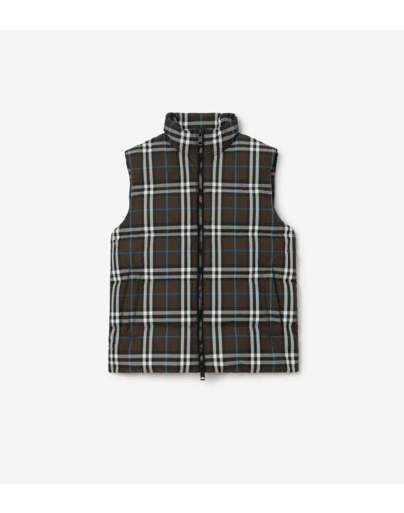 Check Puffer Gilet
