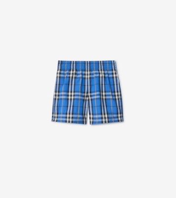 Check Swim Shorts in Hyacinth blue | Burberry® Official