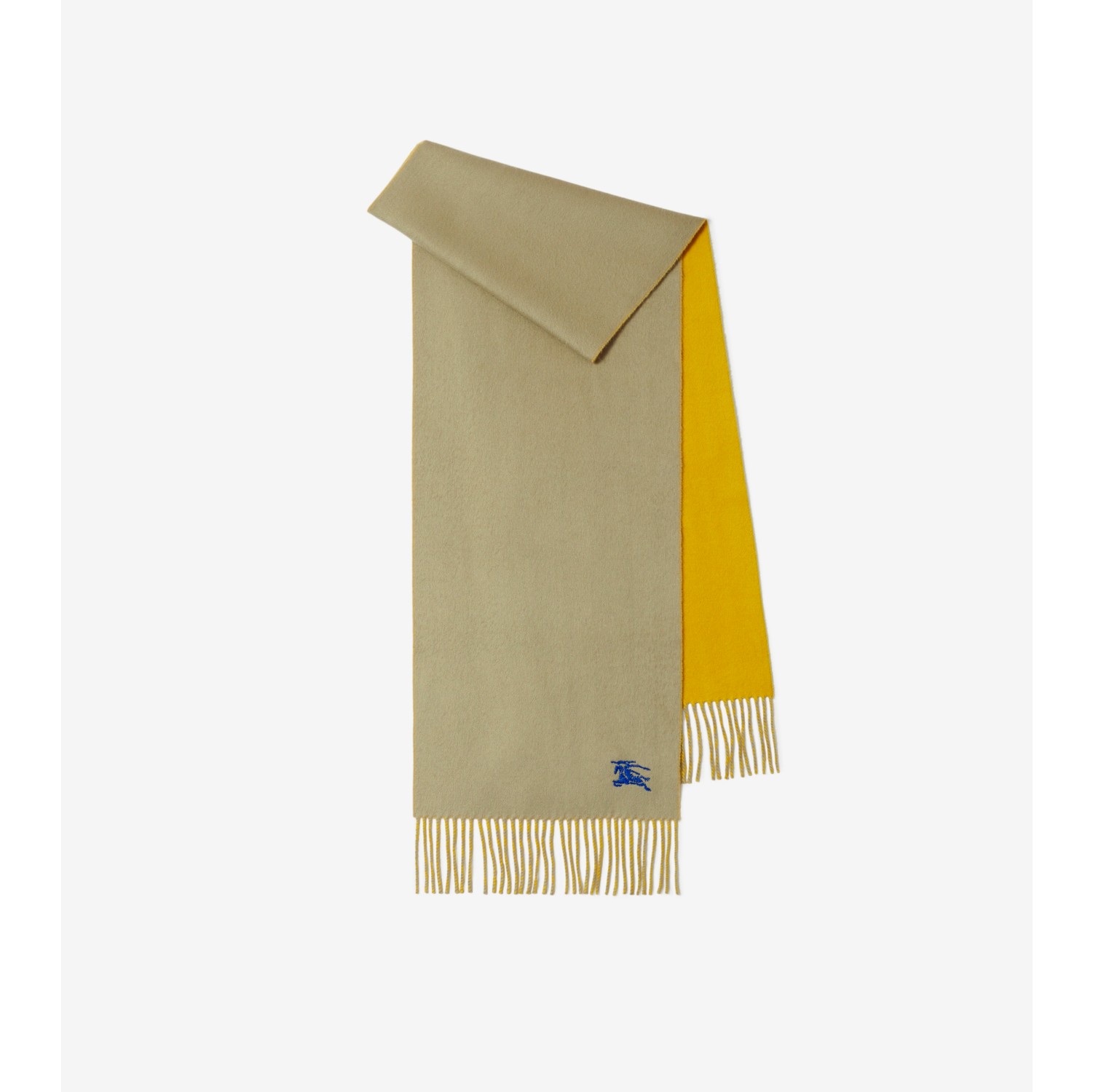 EKD Cashmere Reversible Scarf in Hunter/pear | Burberry® Official