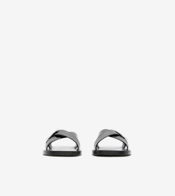 Burberry sandals mens best sale silver