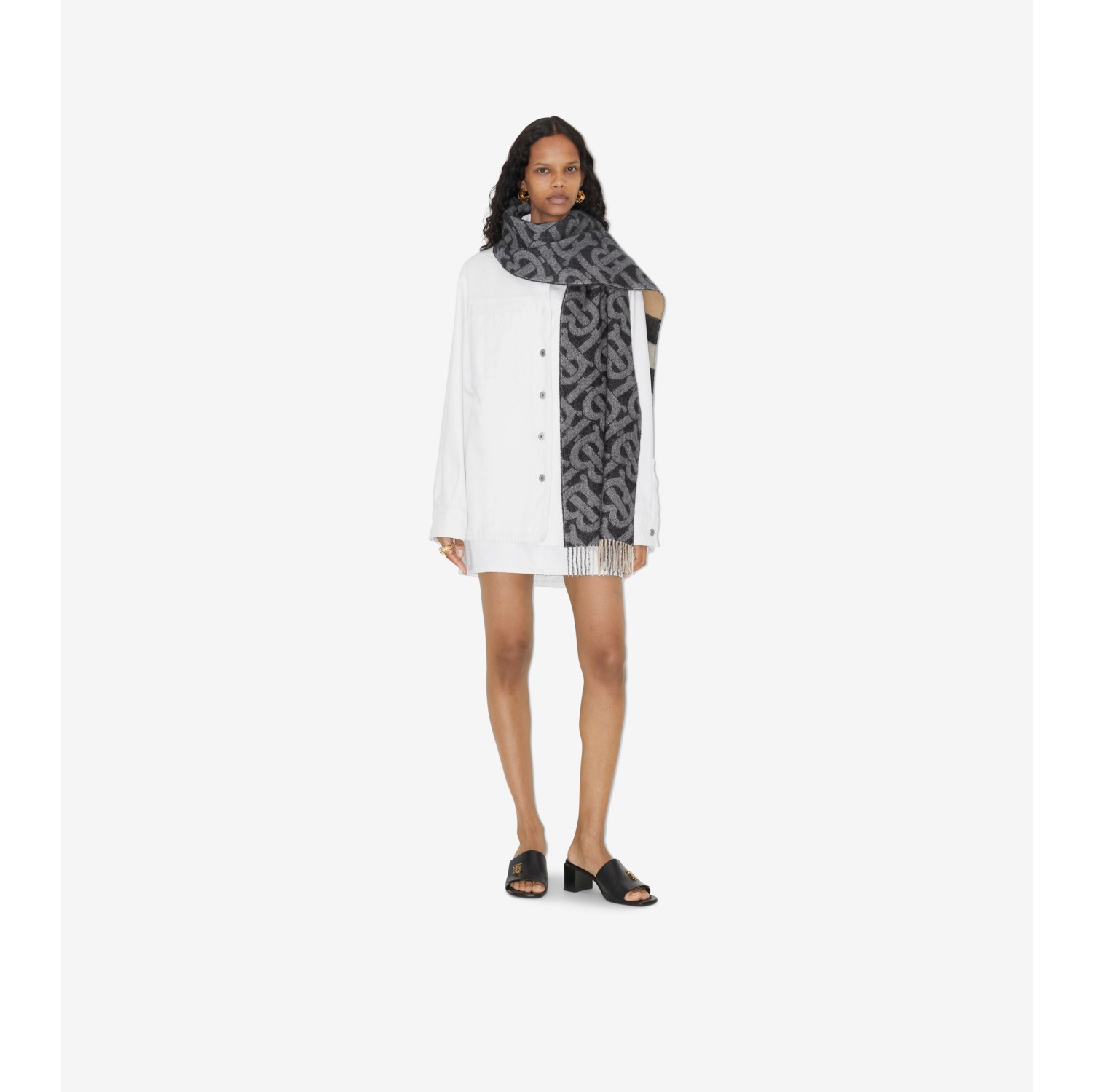 Monogram Jacquard Puffer Wrap Coat - Ready to Wear