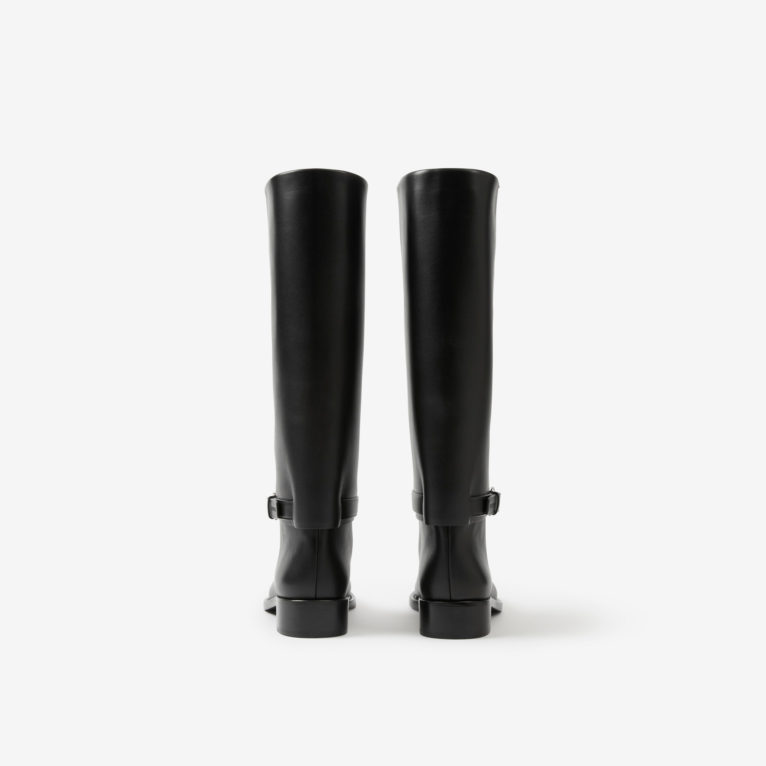 Leather Boots in Black - Women | Burberry® Official - 3