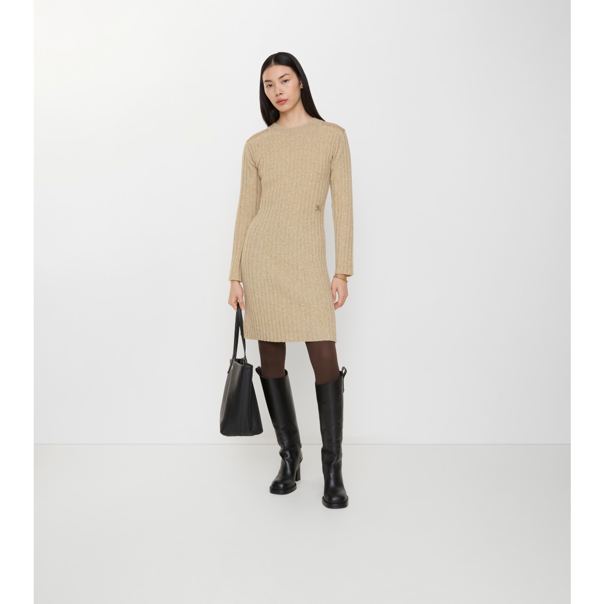  Embroidered Wool Cashmere Dress