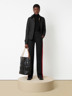 burberry leather coat