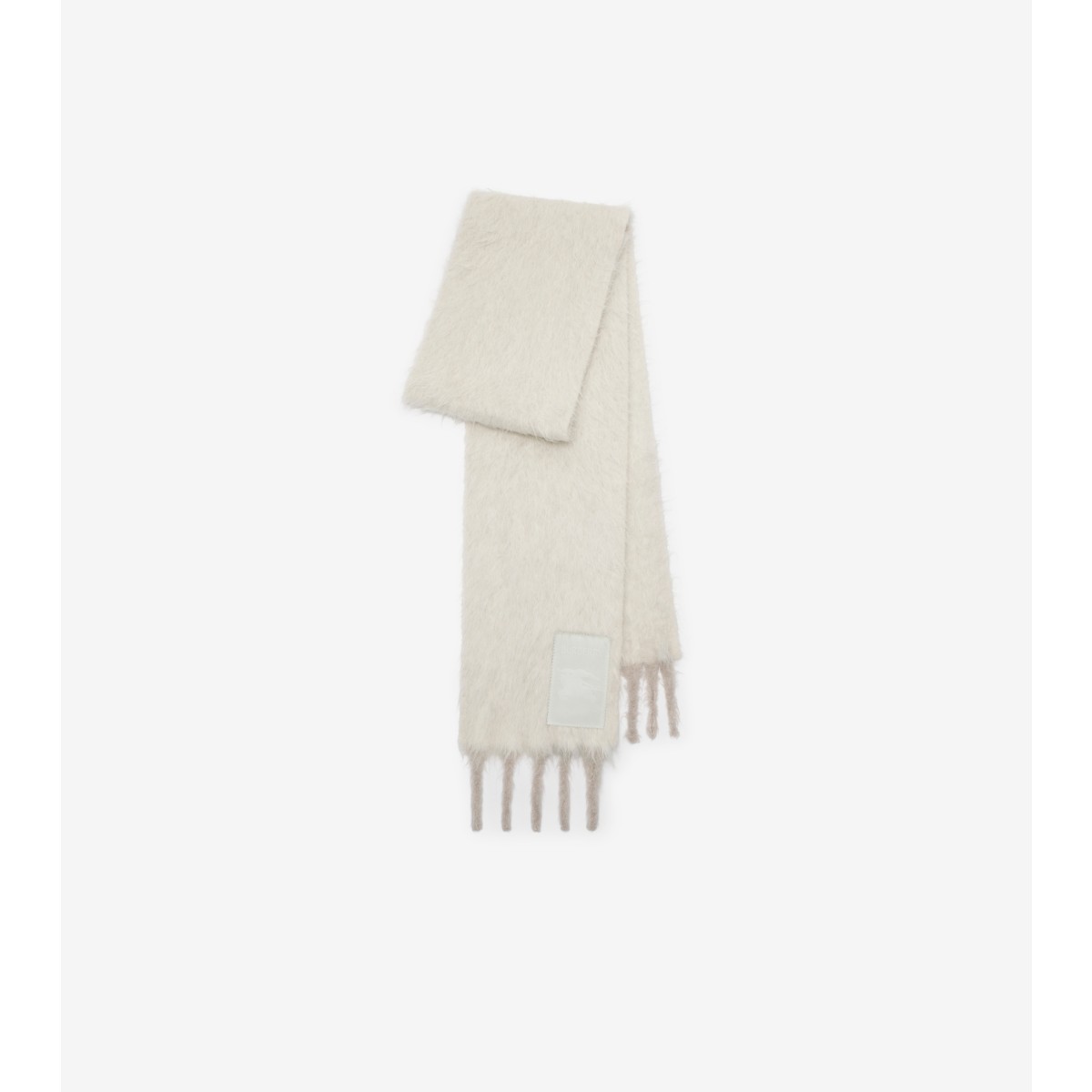 Burberry Alpaca Wool Blend Scarf In Neutral