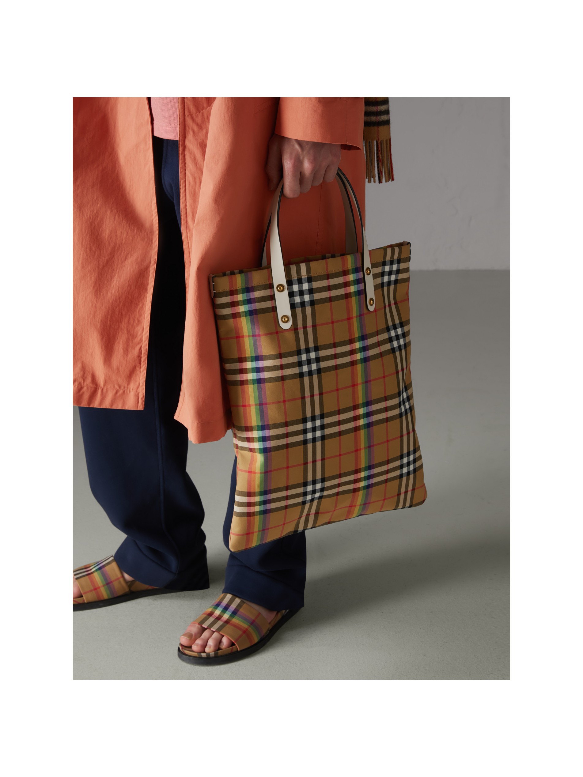 中号霓彩 vintage 格纹购物袋 产品图片61