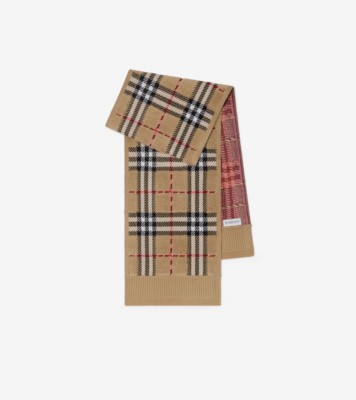 キッズ　Burberry ベージュ チェック柄 マフラー 帽子 手袋 セット チルドレンズ スカーフ | Burberry® 公式サイト