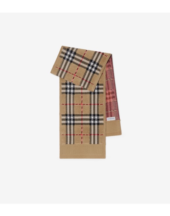 Check Wool Scarf
