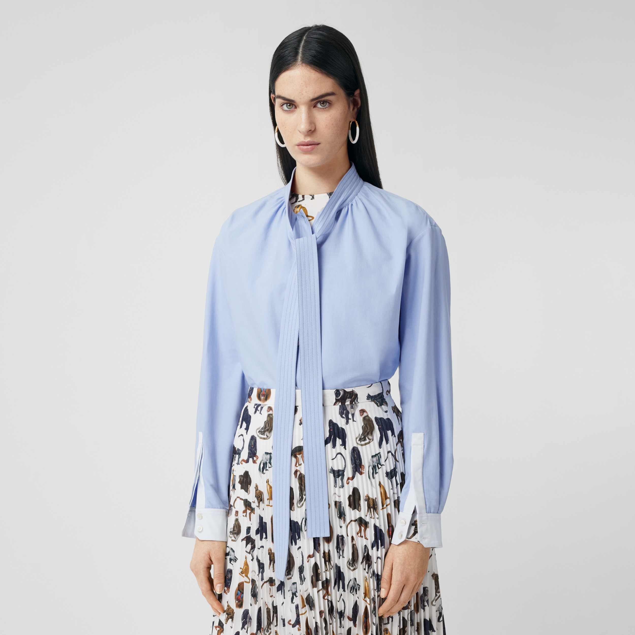 graphpaper oxford oversized bandcollar shirt