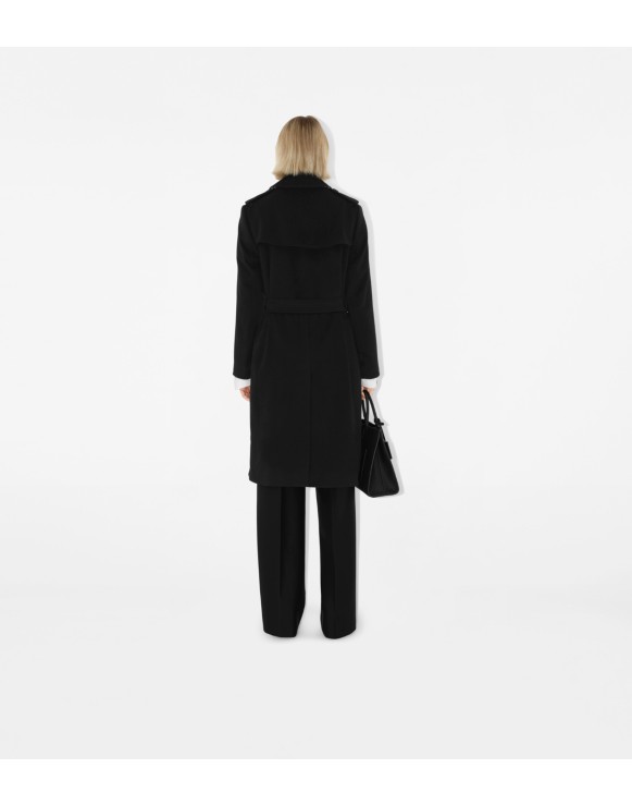Long Cashmere Blend Kensington Trench Coat