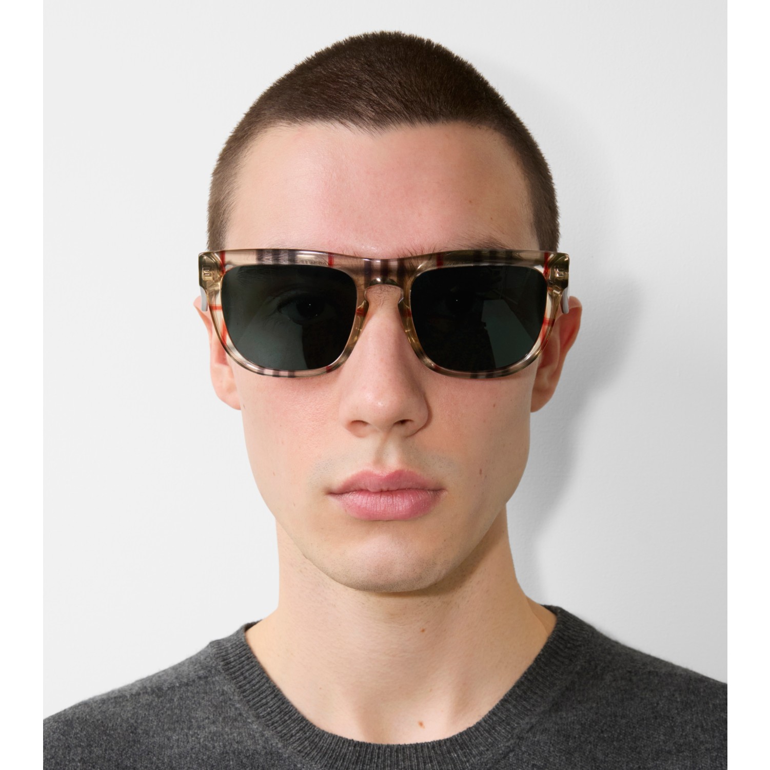 Check Square Sunglasses in Vintage check Burberry Official