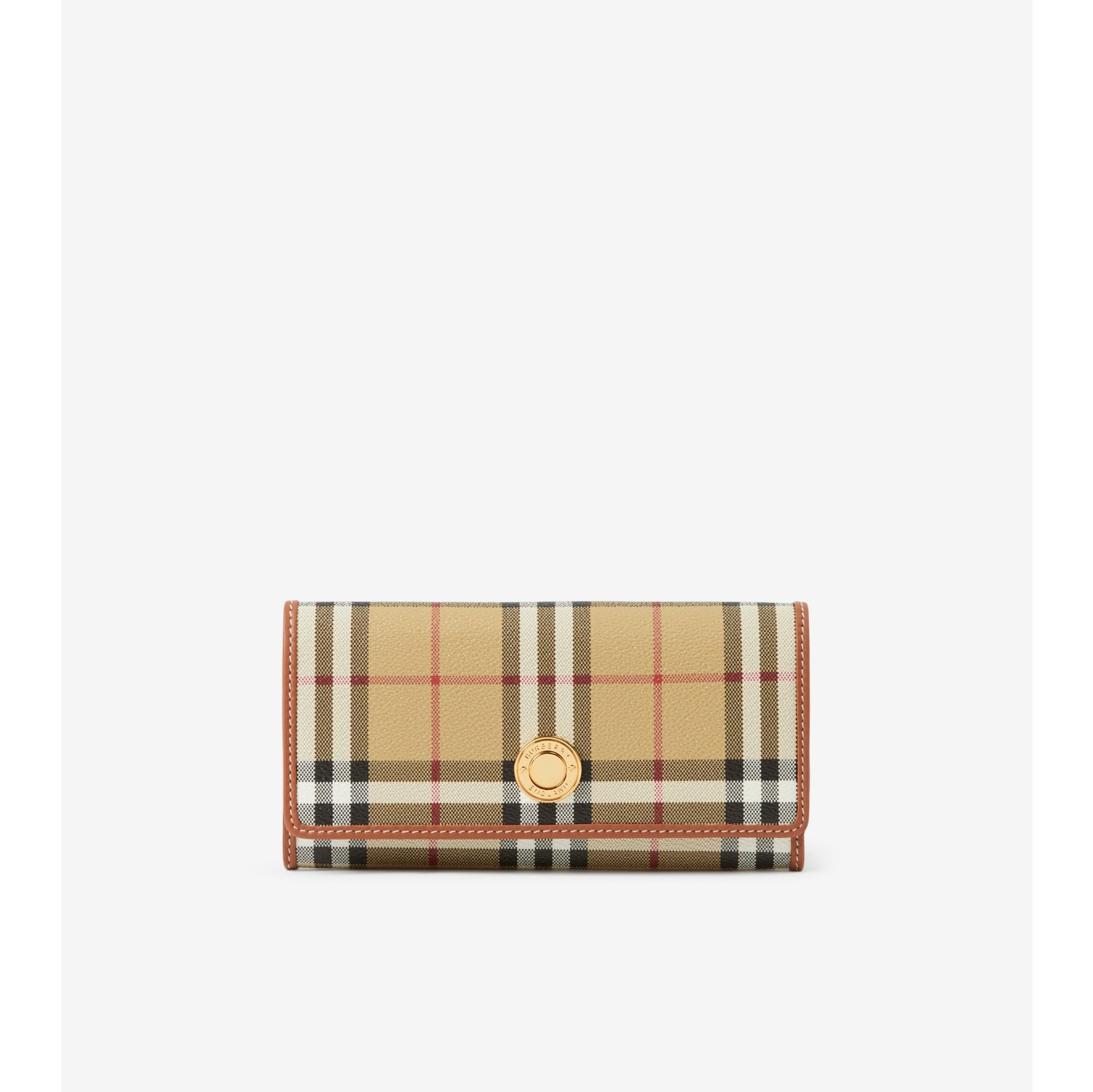 Leather wallet Burberry Beige in Leather - 28051176