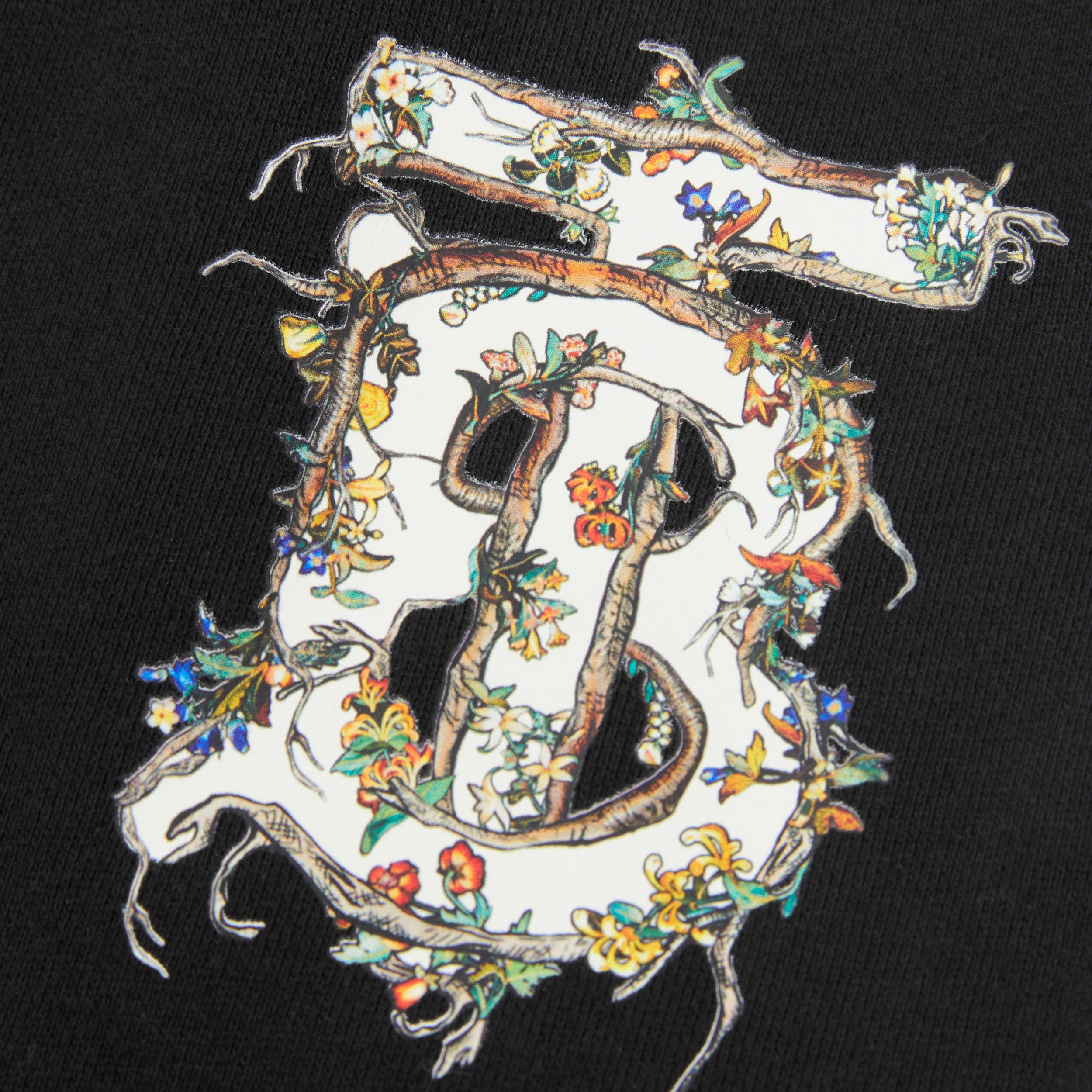 Monogram Motif Cotton Jogging Pants in Black | Burberry® Official - 2