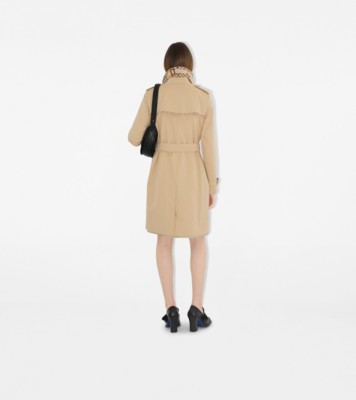 Mid length Kensington Heritage Trench Coat in Honey Women Burberry Official