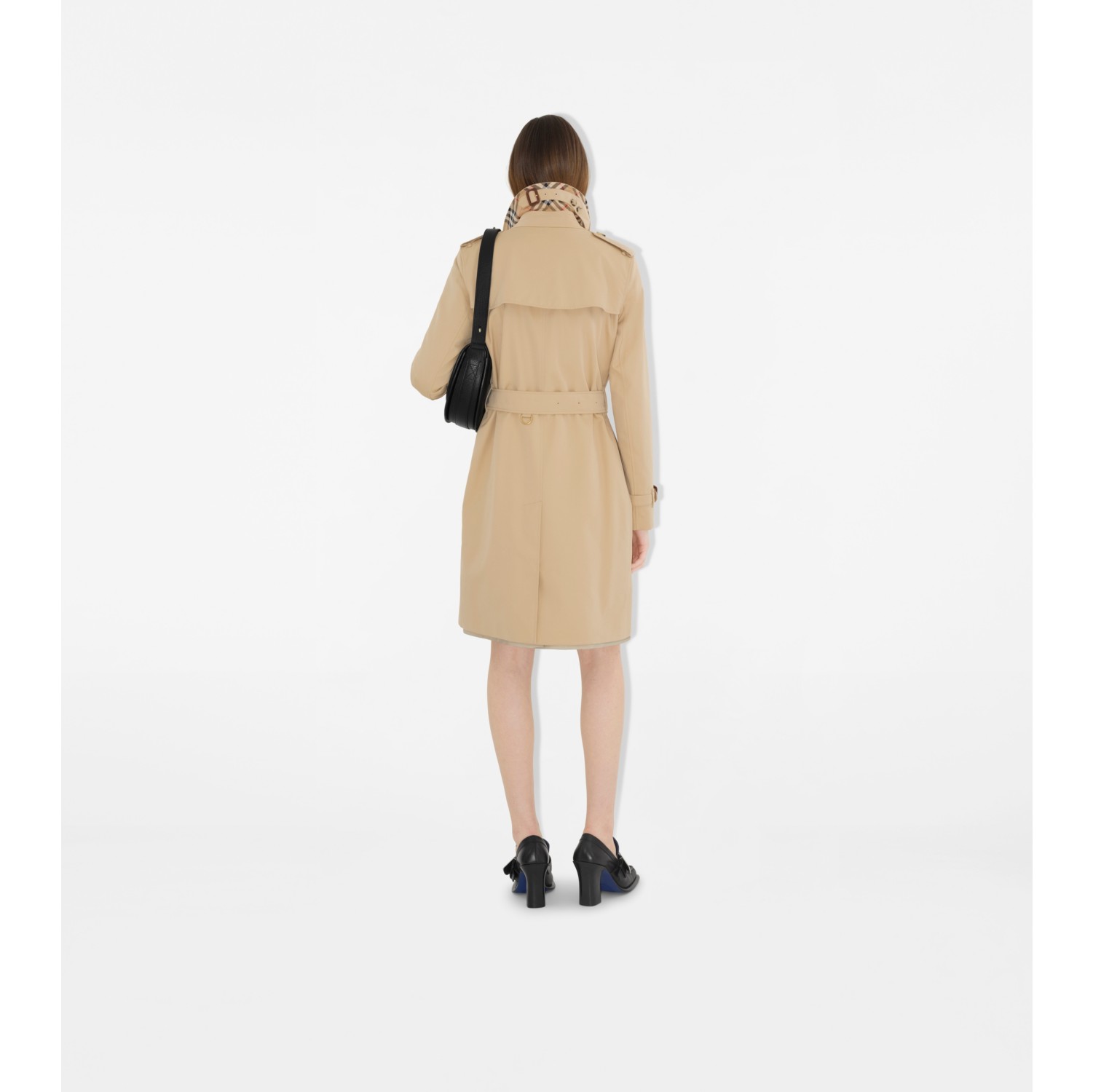 Mid length Kensington Heritage Trench Coat in Honey Women Burberry Official