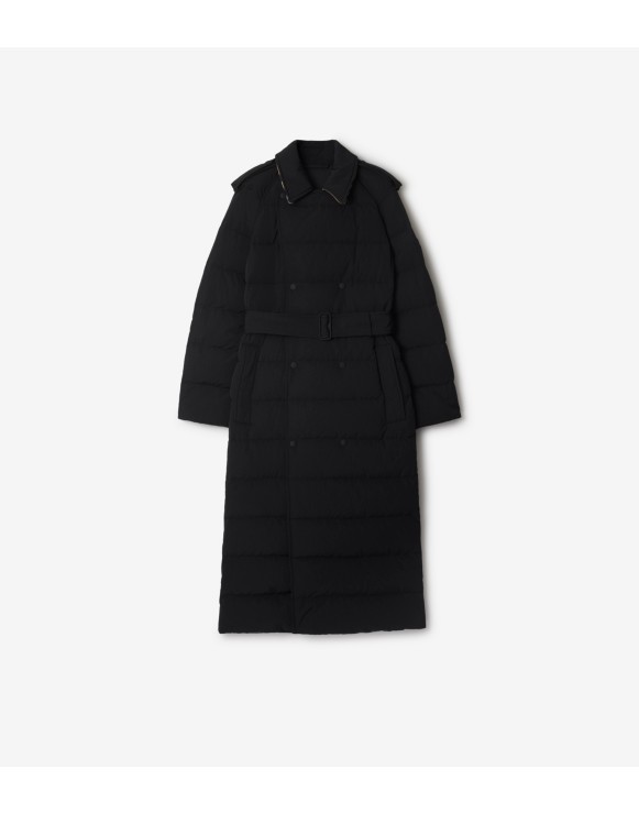 Long Nylon Puffer Coat