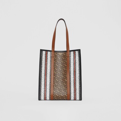 burberry canvas and leather tote bag