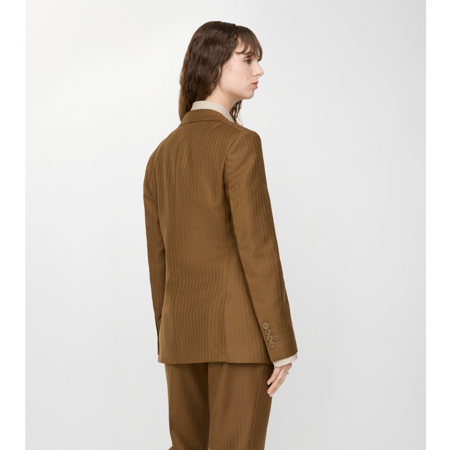 Wool Mohair Tailored Jacket in Hazelnut brown - Women | Burberry® Official