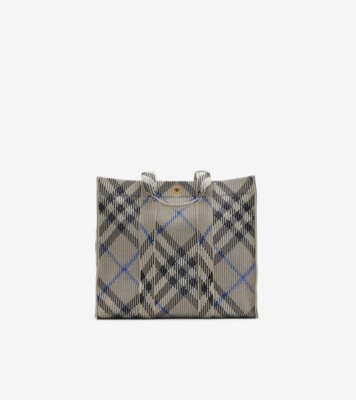 ミディアム チェック ニットトート (ライケン) - ウィメンズ | Burberry®公式サイト