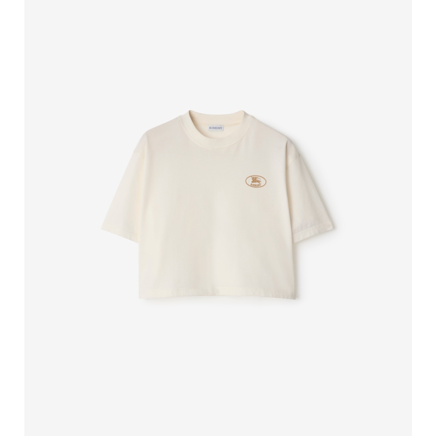 Cropped Cotton T-shirt