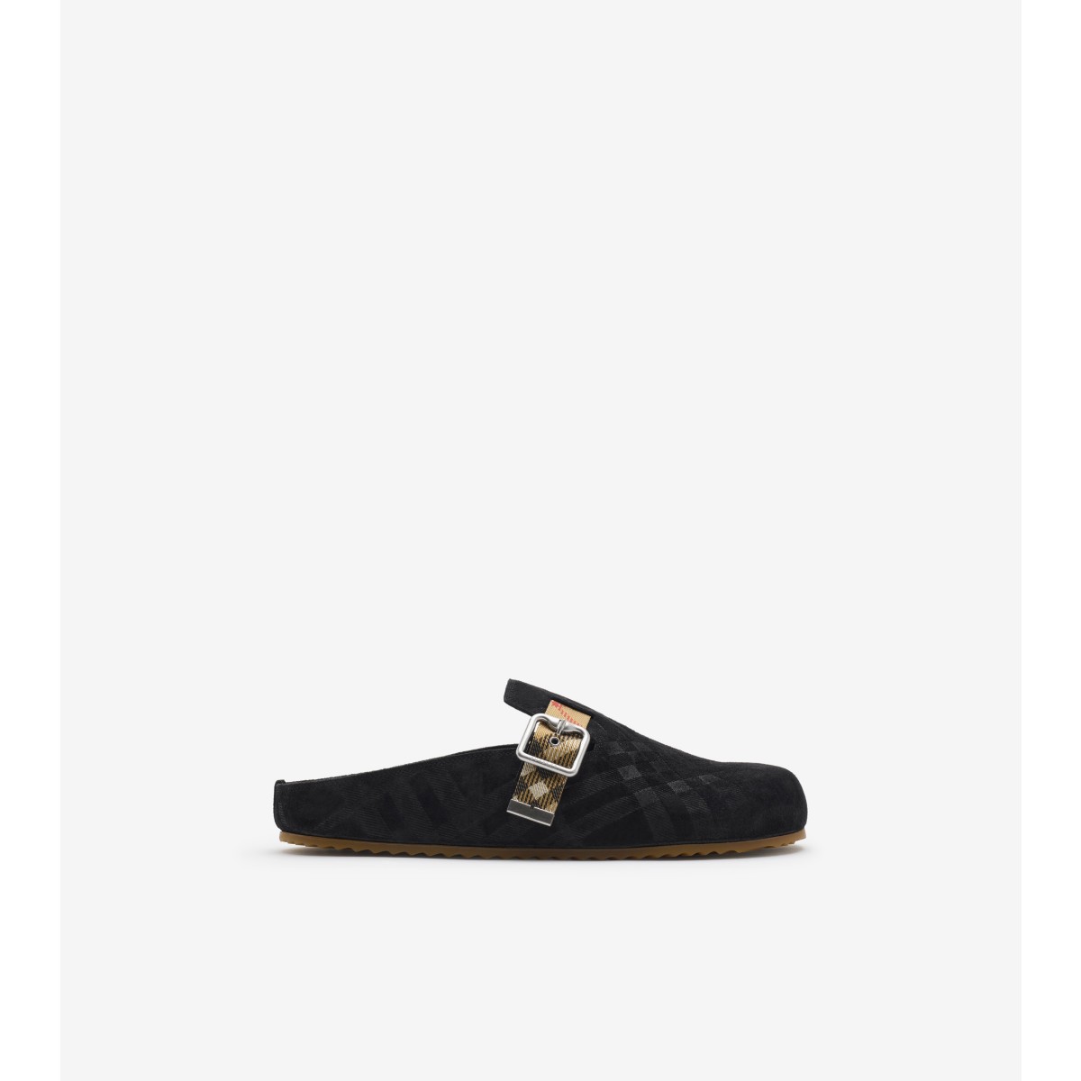 Burberry Check Suede Urchin Clogs