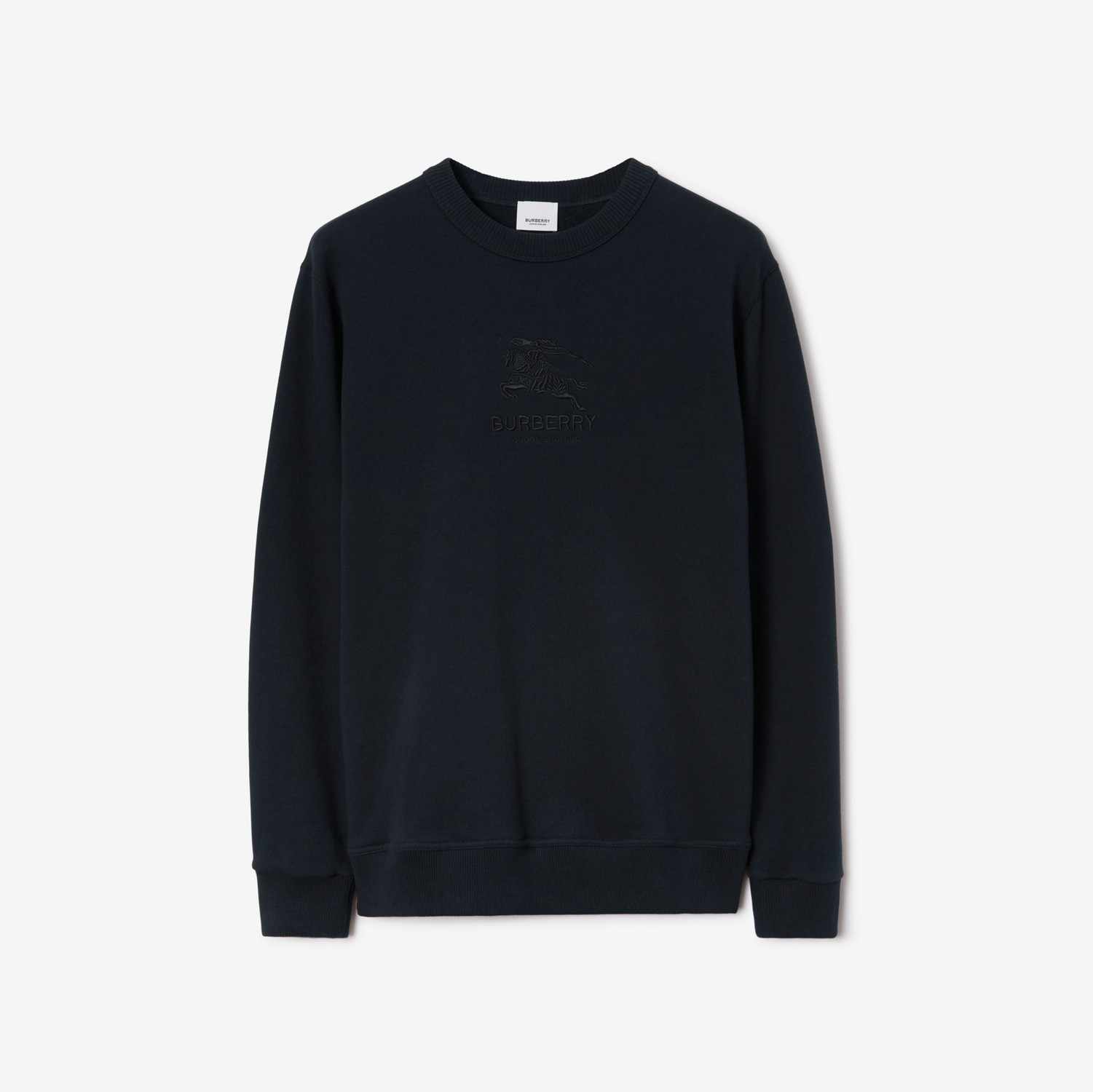 Baumwoll-Sweatshirt mit EKD-Motiv (Rauchiges Marineblau) - Herren | Burberry®