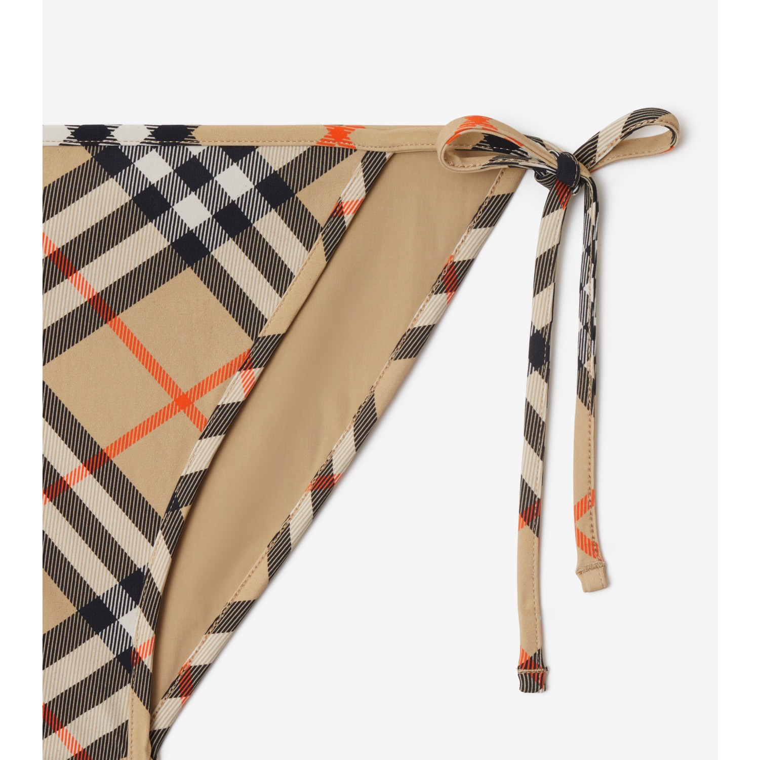 Check Bikini Briefs in Sand beige - Women | Burberry® Official