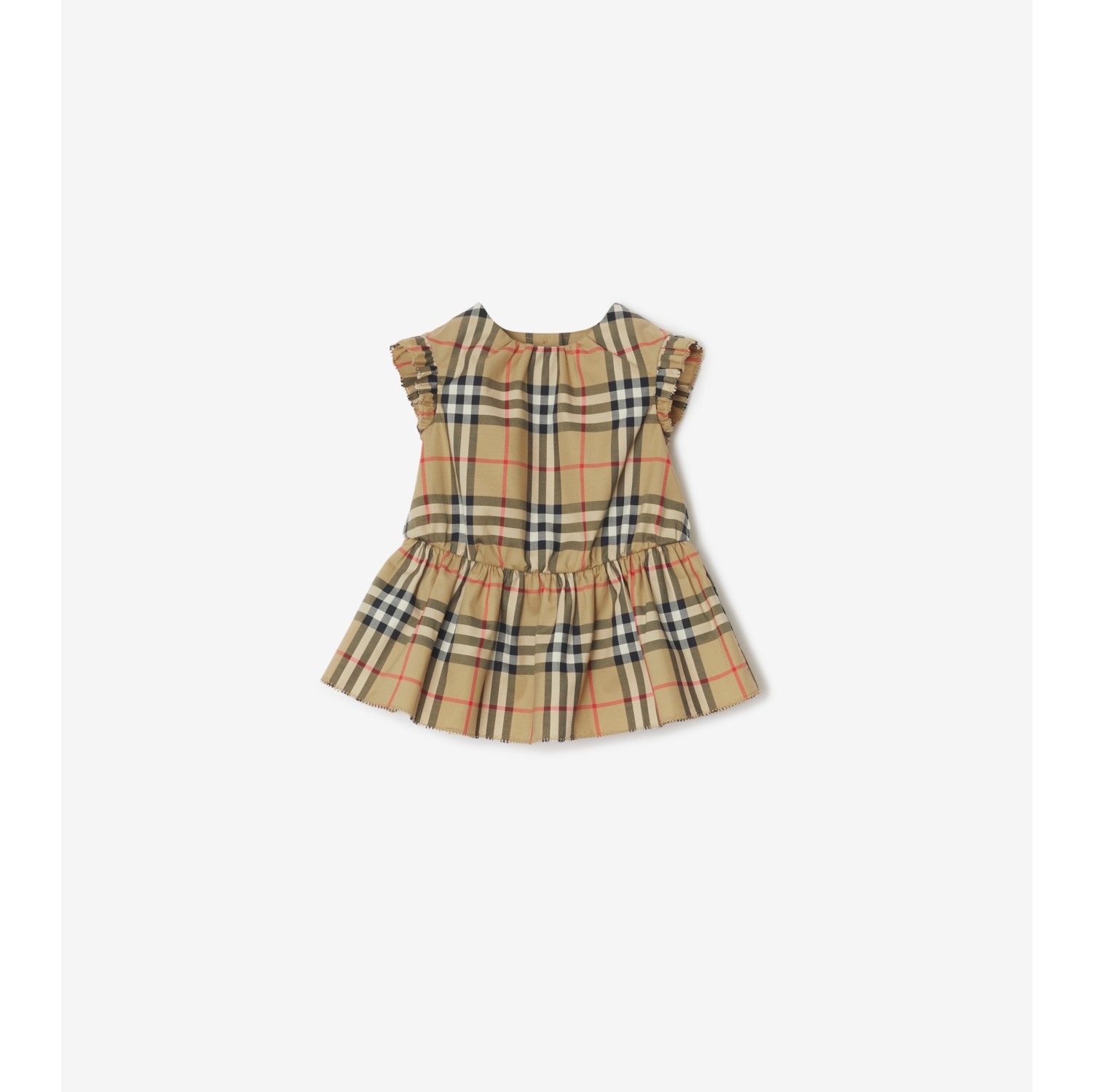 Check Dress with Bloomers in Archive beige Children Burberry Official