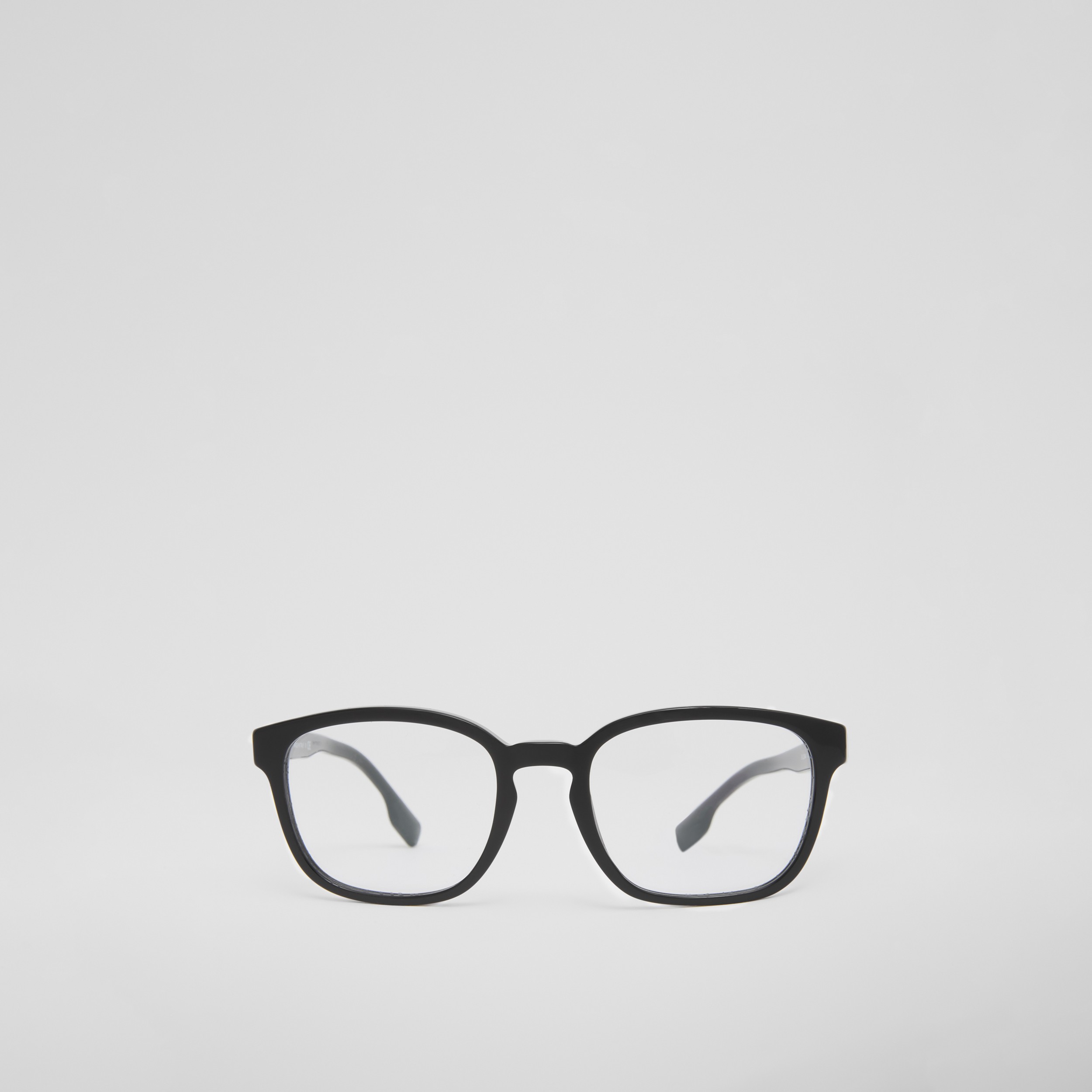 Eckige Korrekturbrille aus Bio-Acetat mit Burberry-Logo (Schwarz) - Herren | Burberry® - 1