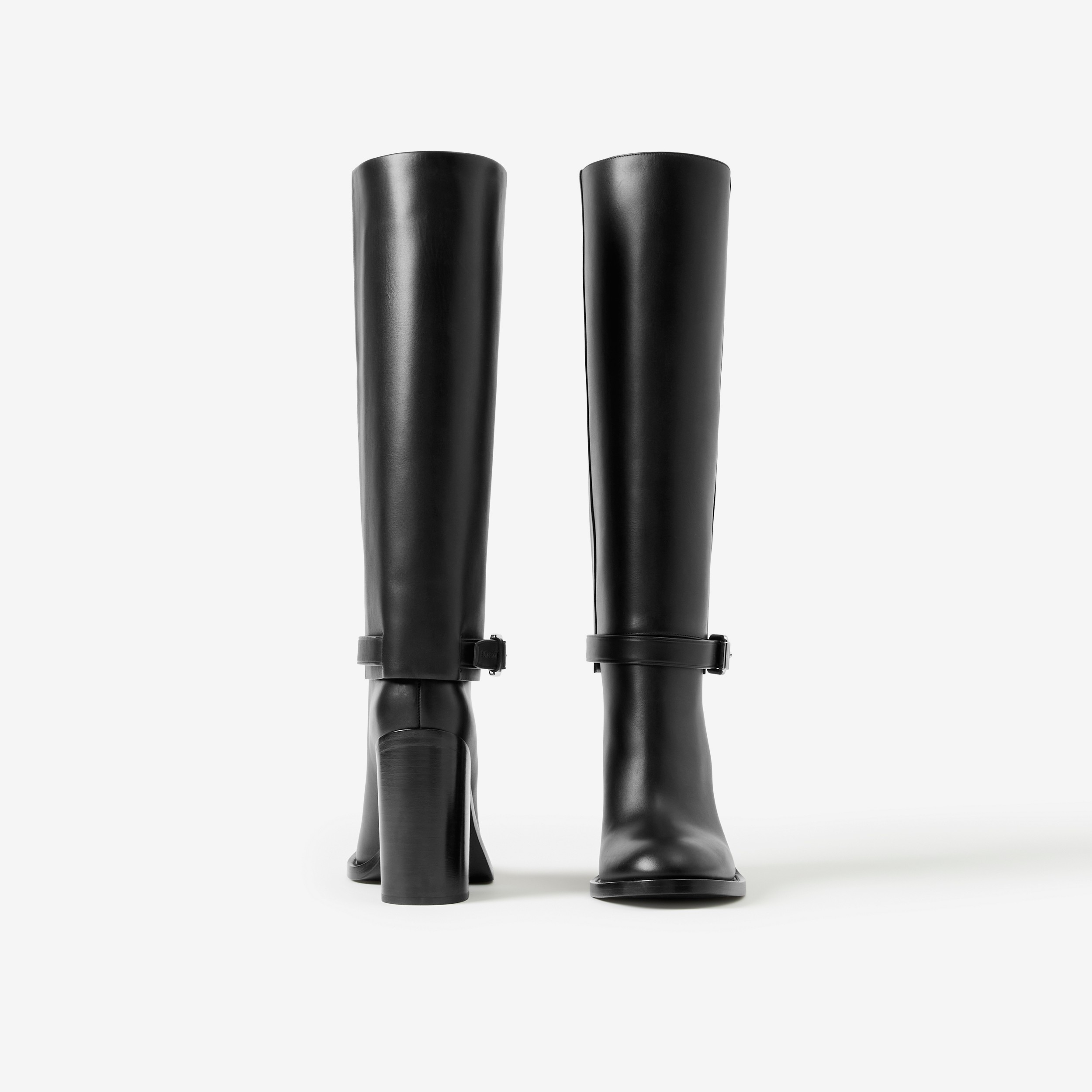 Leather Boots in Black - Women | Burberry® Official - 4