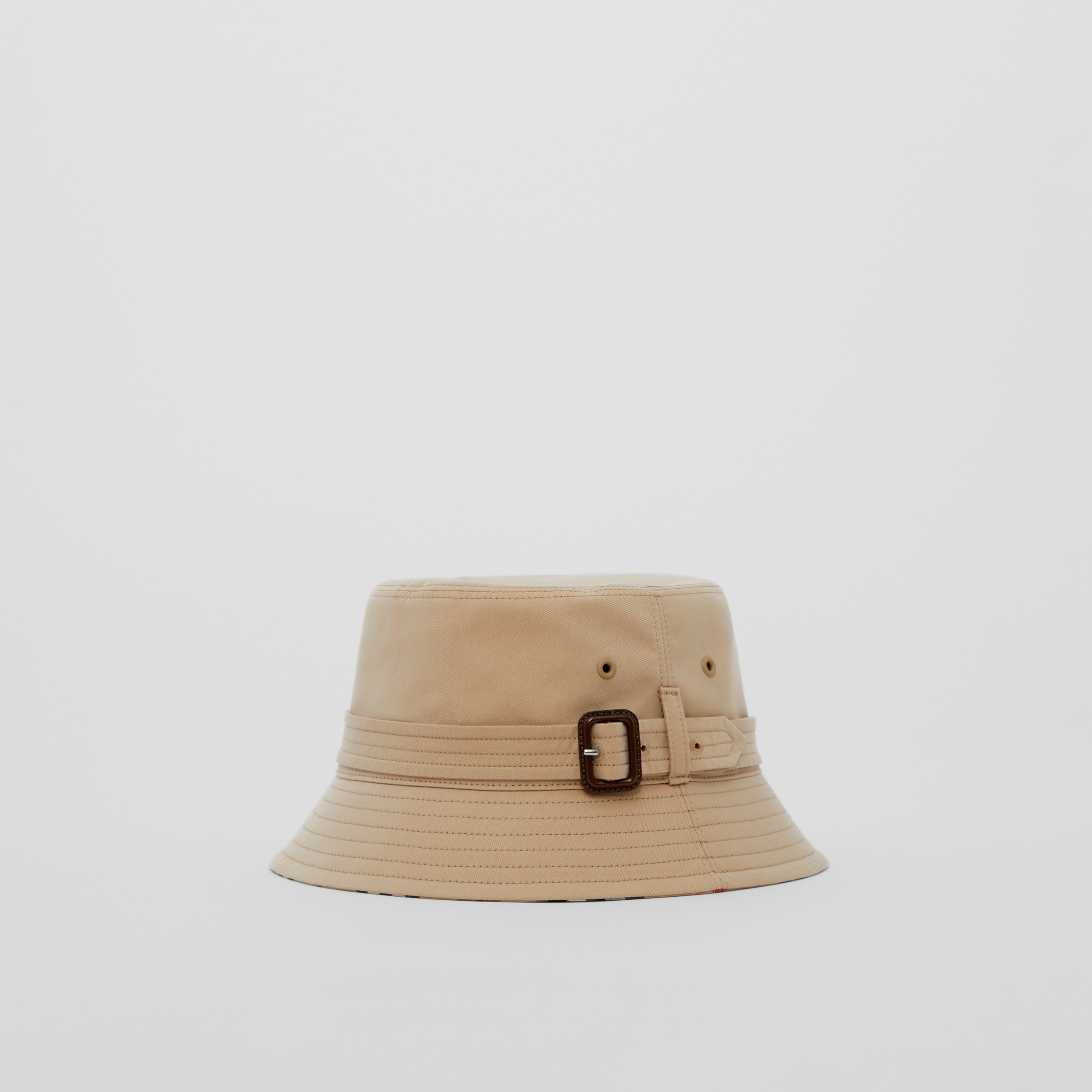 Tranquilidad de espíritu consola Paso Sombrero de pesca en algodón de gabardina con correa (Miel Beige) |  Burberry® oficial