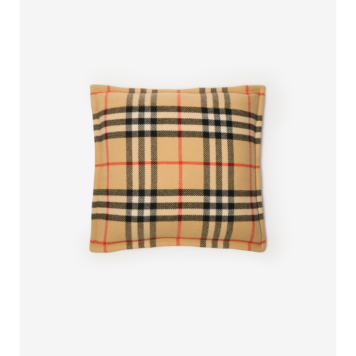  Check Wool Cashmere Cushion