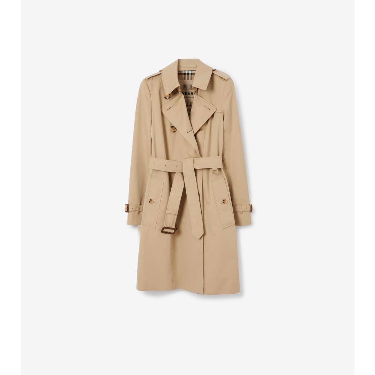 Burberry Mid-length Chelsea Heritage Trench Coat In Honey