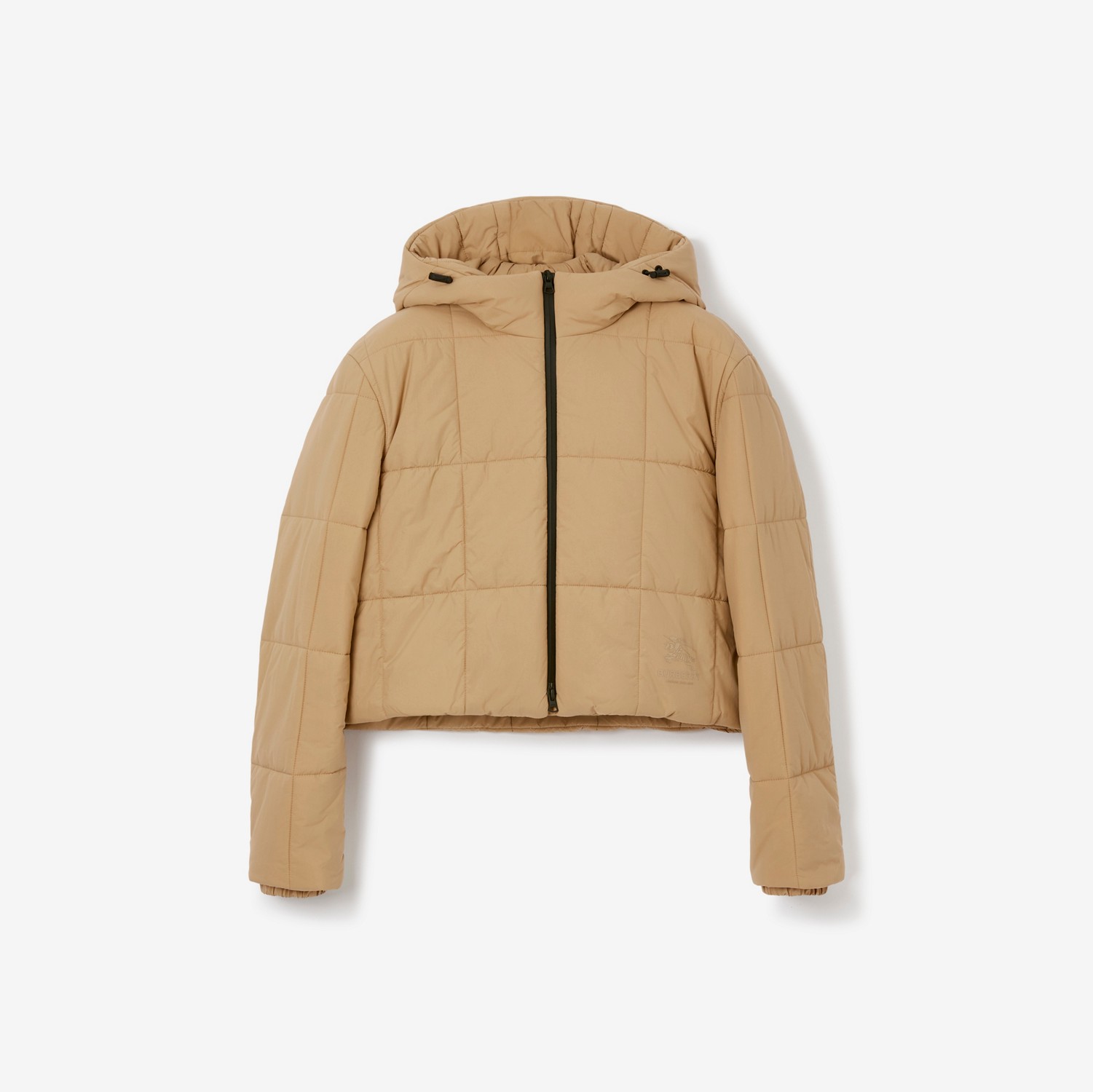 Cropped Nylon Quilted Jacket in Archive Beige - Women | Burberry® Official