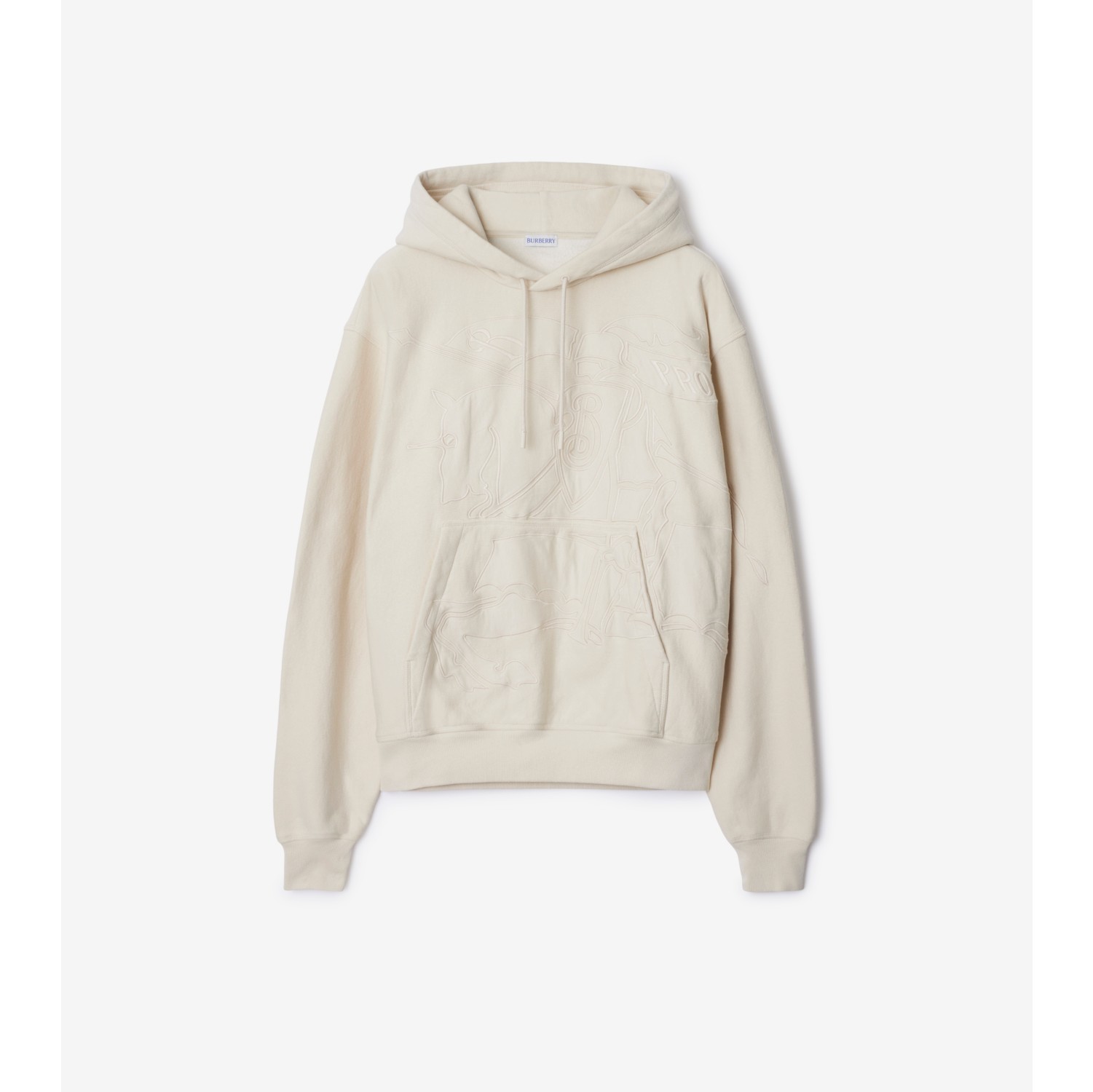 EKD Cotton Blend Hoodie in Tundra Men Burberry Official