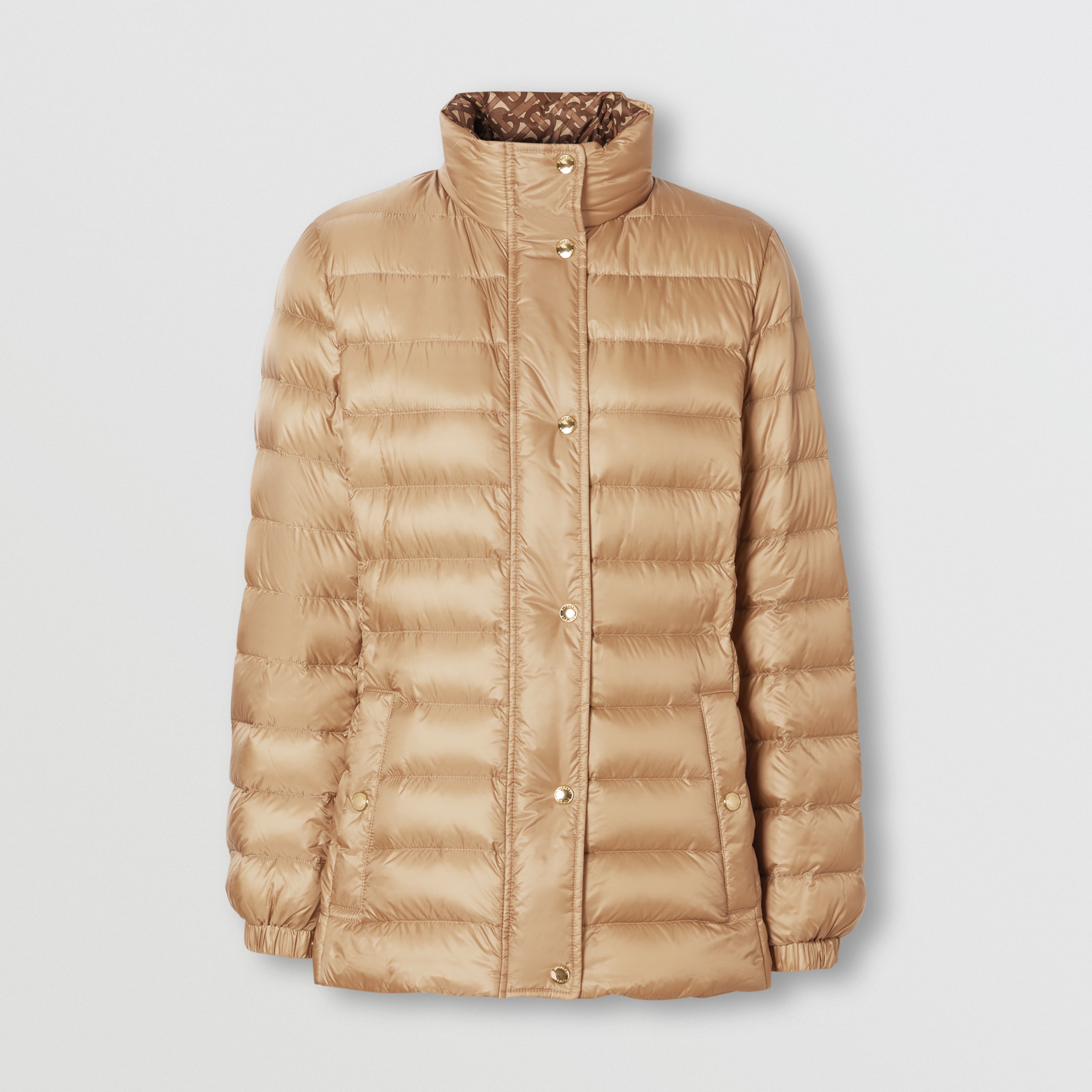Monogram Printlined Lightweight Puffer Jacket Women Burberry