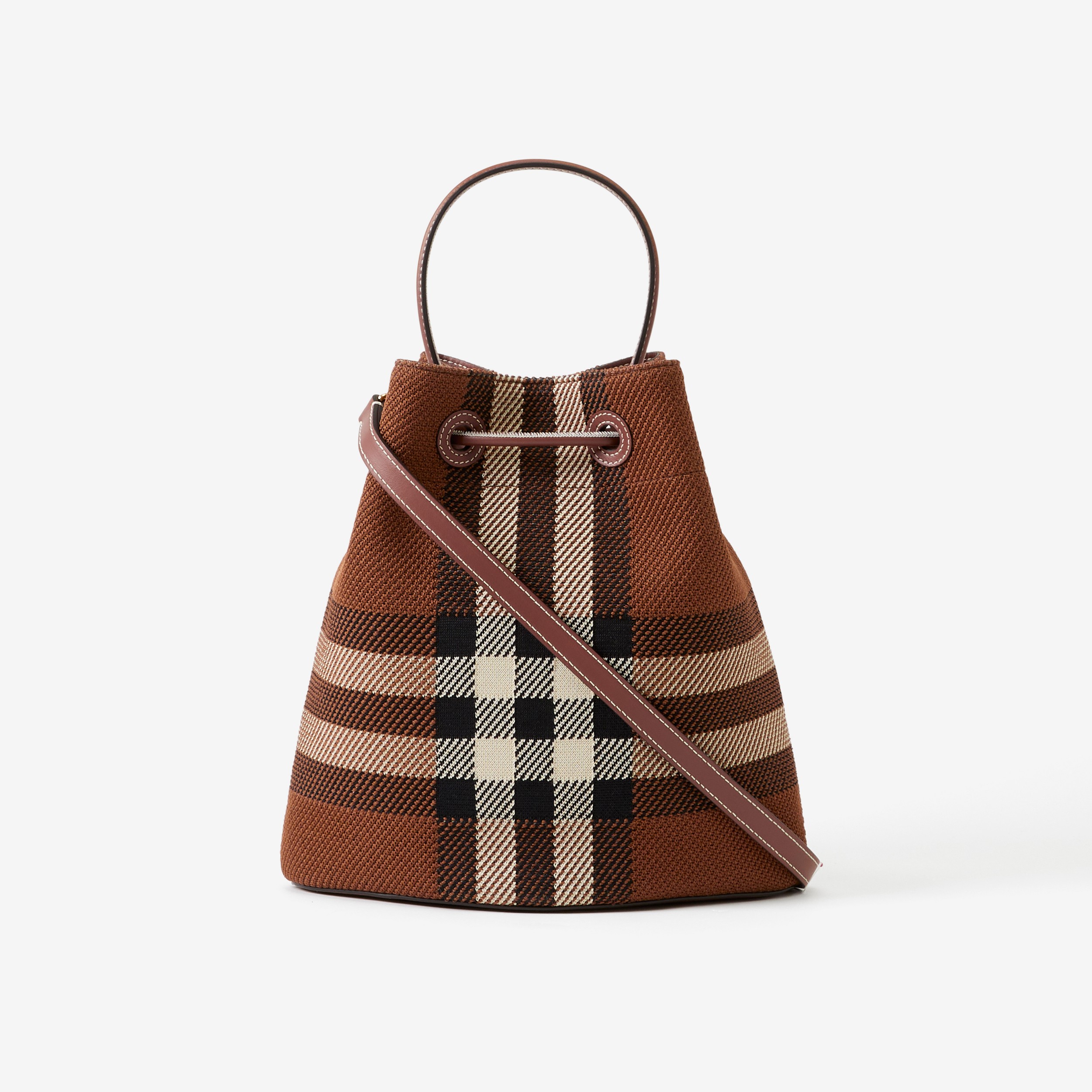 Small TB Bucket Bag in Dark Birch Brown - Women | Burberry® Official - 3