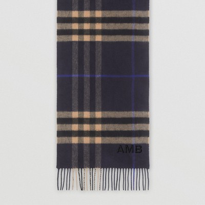 indigo cashmere scarf