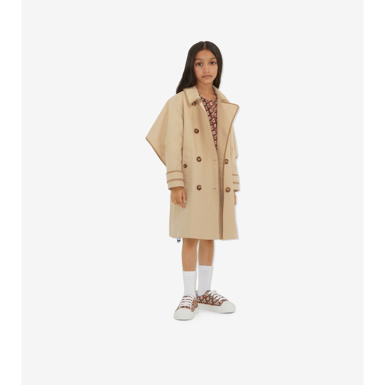 Burberry twill shop trench coat