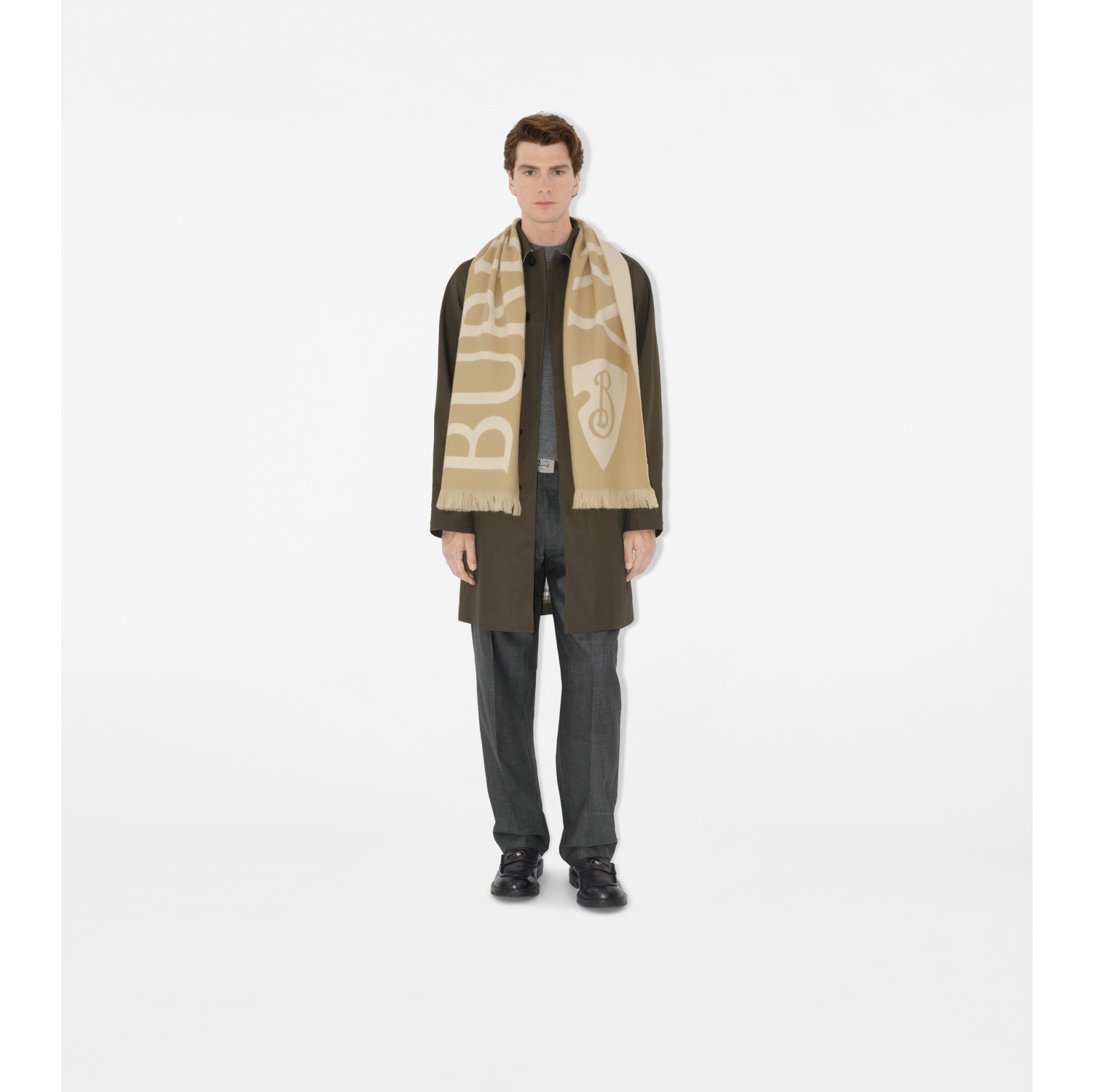 Logo Wool Scarf