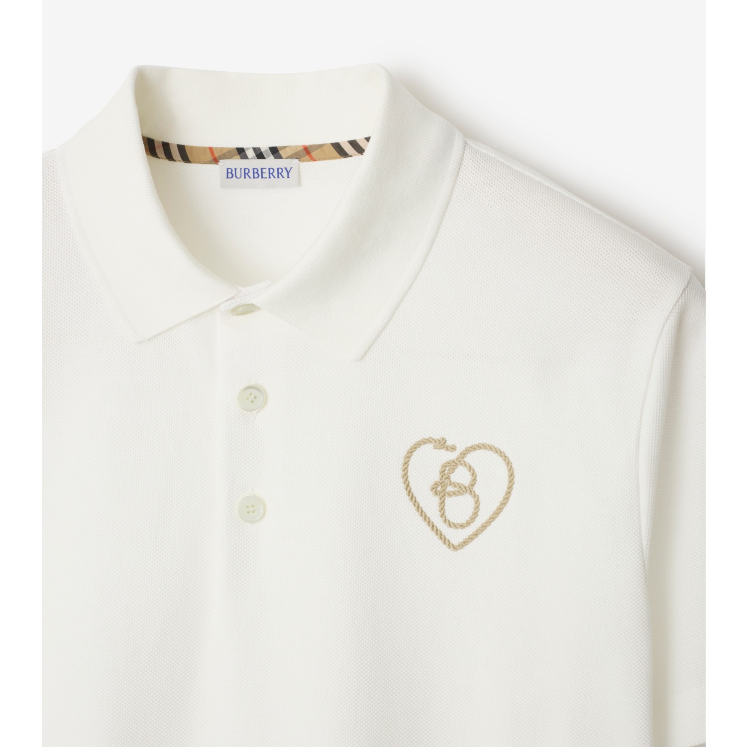B Heart Cotton Polo Shirt
