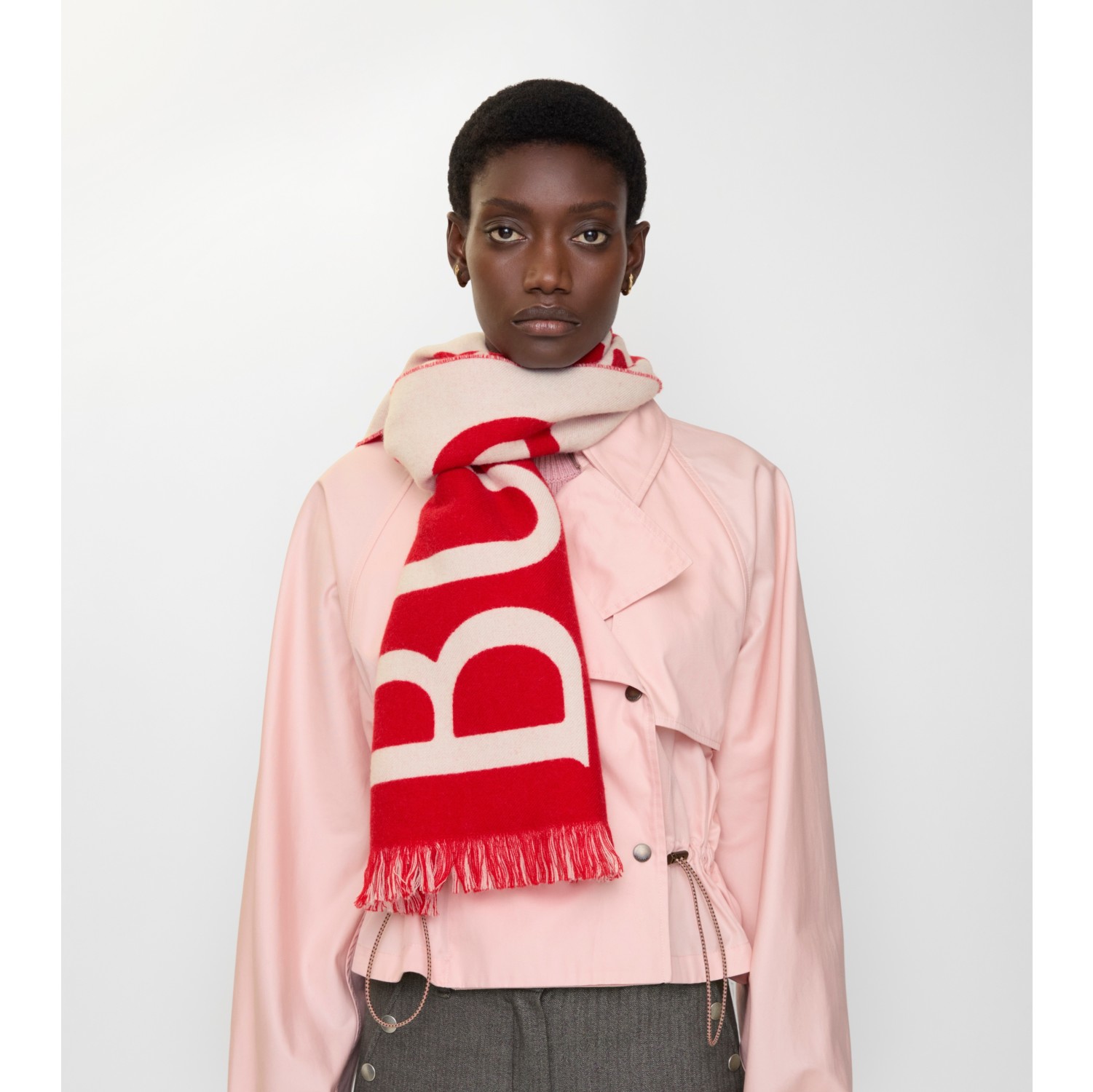 Logo Wool Scarf