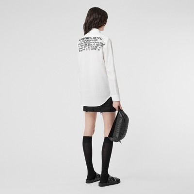 burberry print shirt women's
